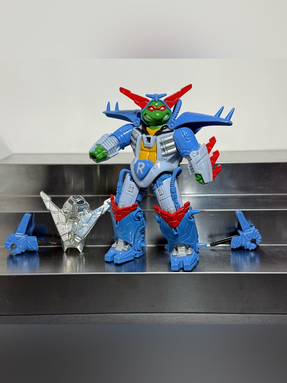 VTG 1994 TMNT Cyber Samurai Raphael Action Figure - Playmates Toys